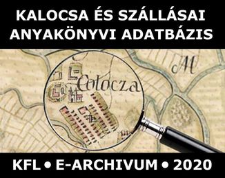 Kalocsa és szállásai anyakönyvi adatbázis